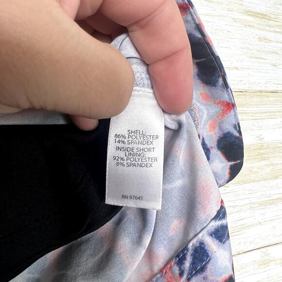 J. Jill Fit Ikat Tie Dye Pull On Skort - Picture 4 of 6